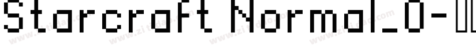 Starcraft Normal_0字体转换